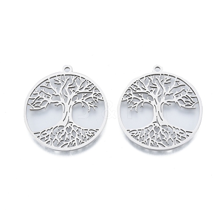 Non-Tarnish 201 Stainless Steel Pendant STAS-B027-13P-1