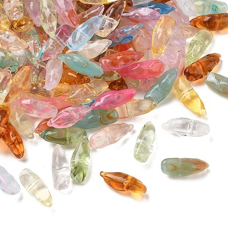 Two Tone Imitation Gemstone Style Acrylic Beads AC-CBA6852-01A-1