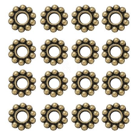 Tibetan Style Alloy Spacer Beads PALLOY-TA0001-08AB-1