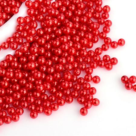 Imitation Pearl Acrylic Beads OACR-S011-2mm-Z1-1