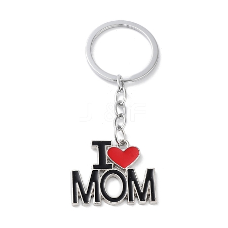 Mother's Day Alloy Enamel Keychains LS-KEYC-P020-A01-1