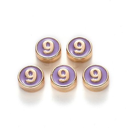 Alloy Enamel Beads ENAM-R055-04-09-RS-1