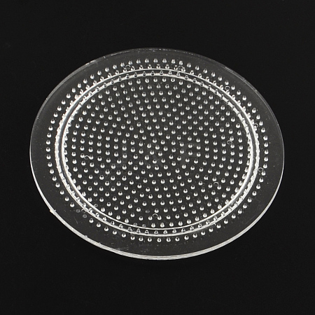 Flat Round Pegboards for 3x2.5mm Mini Fuse Beads X-DIY-Q009-06-1