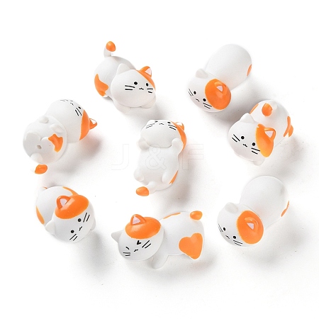 8Pcs Resin Cat Display Decoration AJEW-S037-05-1