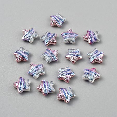 15Pcs Printed Resin Beads RESI-CJC0006-036A-1
