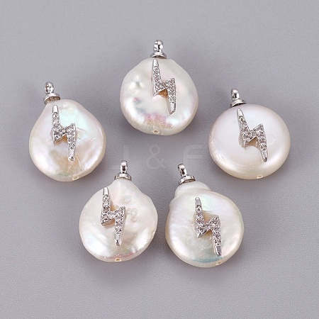 Natural Cultured Freshwater Pearl Pendants PEAR-F008-38P-1
