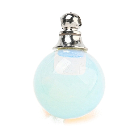 Opalite Perfume Bottle Pendants G-K338-22P-09-1