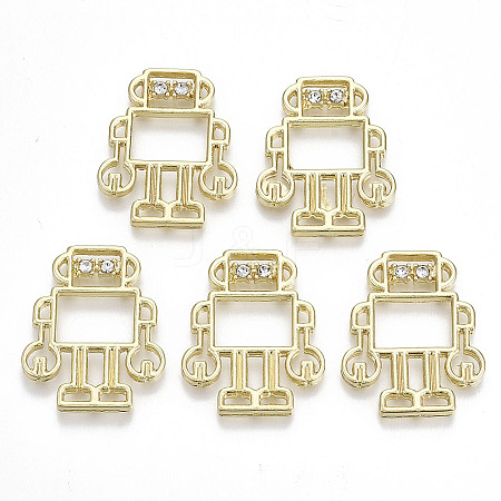 Rack Plating Alloy Open Back Bezel Cabochons PALLOY-S132-143-RS-1