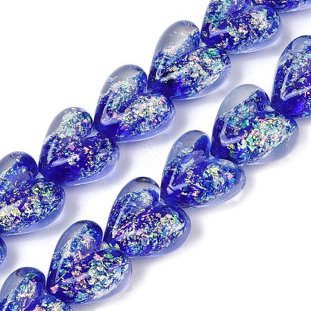 Handmade Foil Glass Beads DICH-C001-01H-1