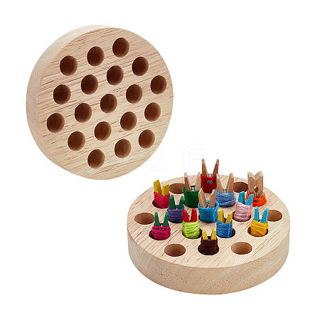 Wood Clip Floss Holder FIND-WH0139-236-1