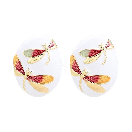 Alloy Enamel Boho Stud Earrings PW-WGBCA2B-02-1