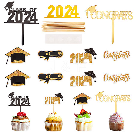 Acrylic Cake Toppers AJEW-TA0001-67-1