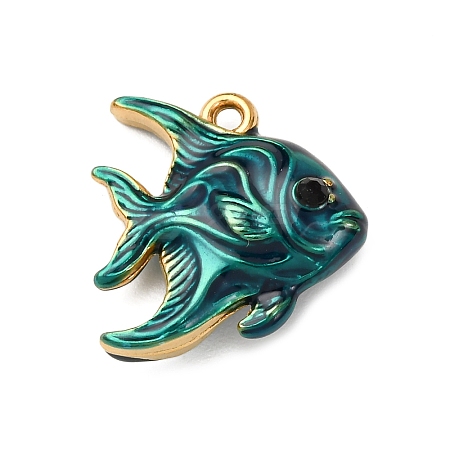304 Stainless Steel Enamel Pendants STAS-B112-01G-03-1