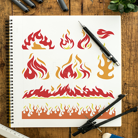 Self-Adhesive Silk Screen Printing Stencil X1-DIY-WH0338-347-1