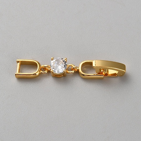 Brass Watch Band Clasps KK-WH0056-90G-1