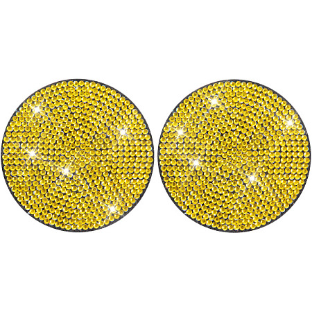 PVC Rhinestone Anti-slip Coaster PW-WGFA6AD-11-1