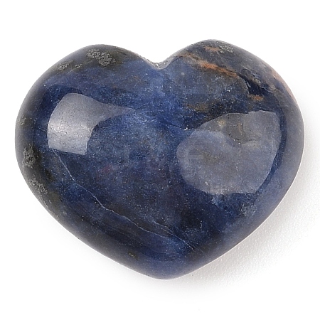 Natural Sodalite Love Heart Stone G-I367-03N-1