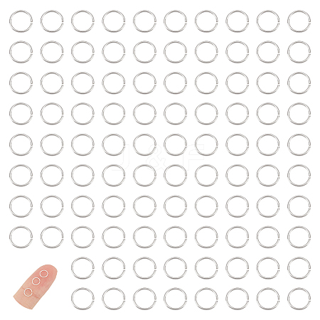 150Pcs 925 Sterling Silver Open Jump Rings STER-UN0001-01-1