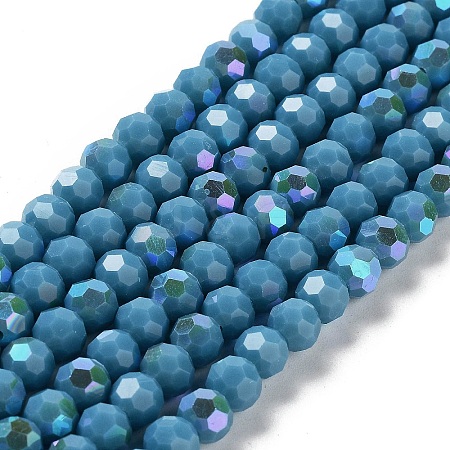 Opaque Glass Beads Strands EGLA-A035-P6mm-L12-1