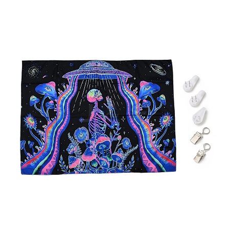 UV Reactive Blacklight Tapestry HJEW-F015-01L-1