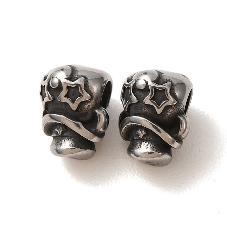 304 Stainless Steel Beads SA-CBA9DCB-09AS-1