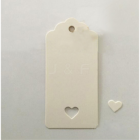 Jewelry Display Kraft Paper Price Tags CDIS-WH0002-D01-1