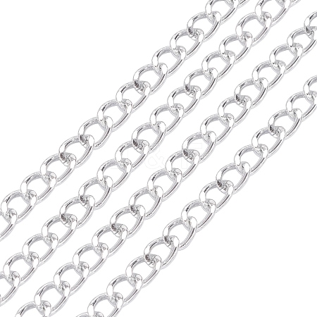3m Aluminium Twisted Curb Chains CHA-YW0001-04S-1