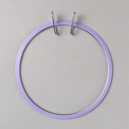 Plastic Round Embroidery Hoops TOOL-WH0518-65E-1