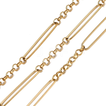 304 Stainless Steel Oval Link Chains CHS-K018-41G-1