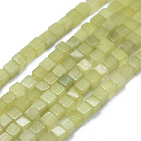 Natural Olive Jade Beads Strands G-F631-C04-1