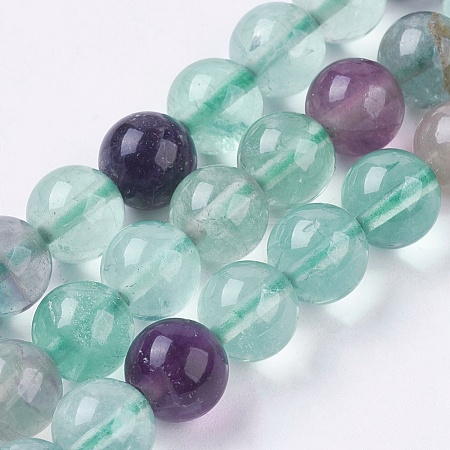 Natural Fluorite Beads Strands G-E468-F01-4mm-1