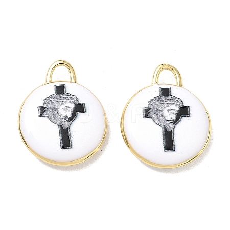 Printed Brass Pendants KK-CBAF9BC-13G-01-1