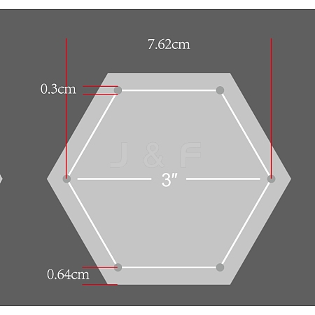 Acrylic Transparent Pressure Plate DIY-WH0158-46C-1