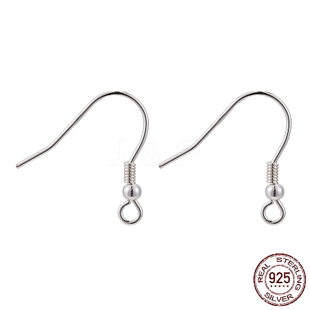 925 Sterling Silver Earring Hook Findings STER-M104-01C-1