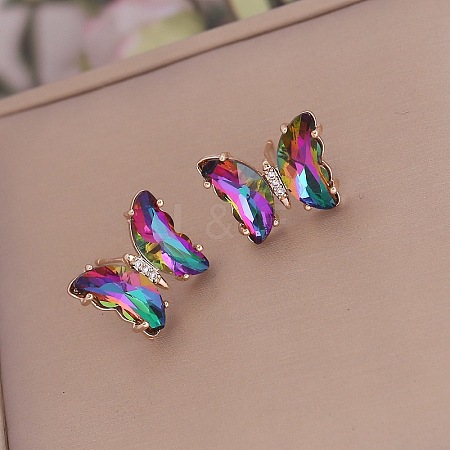 Fashionable Gradient Butterfly Earrings for Women YE8672-6-1