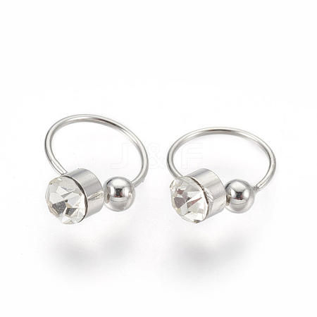 304 Stainless Steel Clip-on Earrings STAS-A037A-01P-1