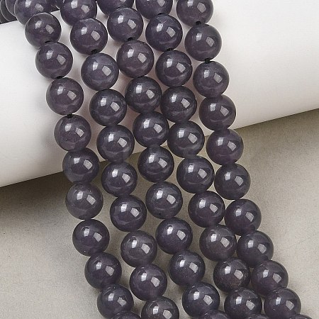 Natural Dyed White Jade Beads Strands GG-CBAEB22-B01-8mm-03-1