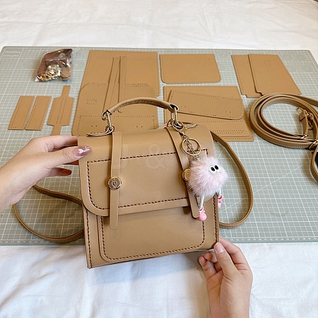 DIY Vintage Square Shoulder Bags Kits PW-WG5D097-03-1