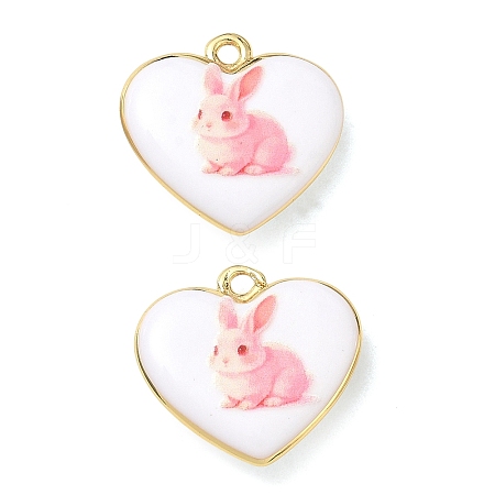 Printed Brass Pendants KK-CBA42CA-02G-1