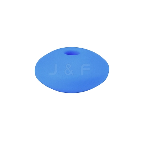 Flat Round Food Grade Silicone Beads PW-WG87984-09-1