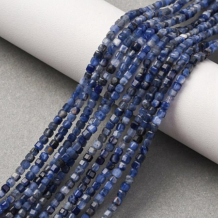 Natural Sodalite Beads Strands G-B142-C02-2x2mm-1