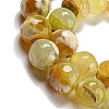 Faceted Natural Fire Crackle Agate Beads Strands X-G-F447-12mm-H01-4