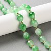 Natural Dyed White Jade Beads Strands G-N342-149A-01-1