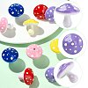 10Pcs 5 Colors Opaque Acrylic Beads MACR-FS0002-44-3