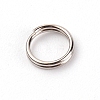 201 Stainless Steel Split Ring STAS-WH0026-03B-2