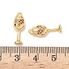 Brass Micro Pave Cubic Zirconia Pendants KK-A281-22G-02-3