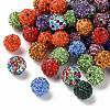 Pave Disco Ball Beads X1-RB-A130-10mm-M-4