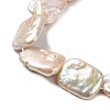 Natural Baroque Pearl Keshi Pearl Beads Strands PEAR-E016-019-3