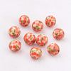 Spray Painted Resin Beads GLAA-F049-A24-1