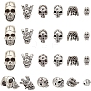 24Pcs 6 Styles Tibetan Style Alloy Beads FIND-NB0005-15-1